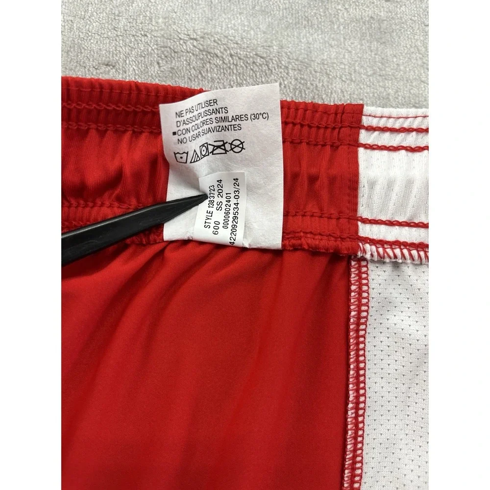 Under Armour  UA Tech Vent Shorts Men Extra Large Red White Loose Lightweight